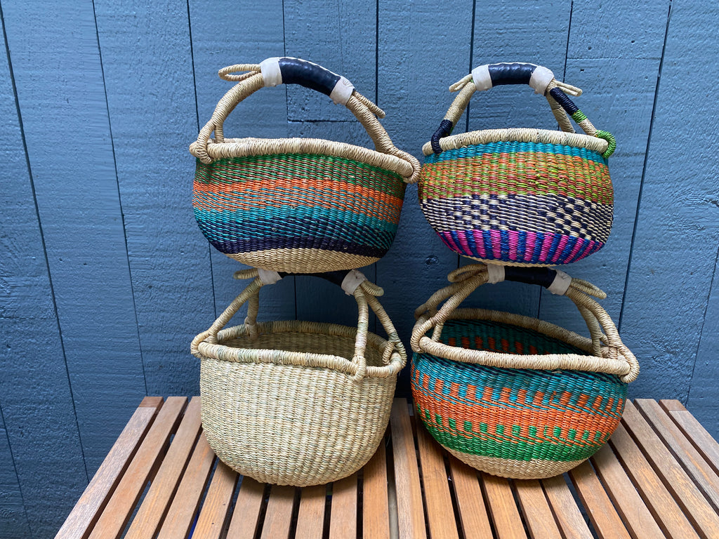 Bolga Minis, large, solid handle