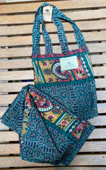 Recycled Sari Printed Sarongs in Bag