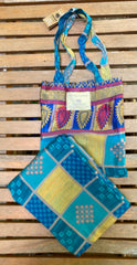 Recycled Sari Printed Sarongs in Bag