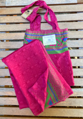 Recycled Sari Printed Sarongs in Bag