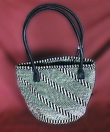 Zebra Crossing Sisal Basket / Handbag